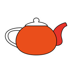 kettle tea time icon image vector illustration design 