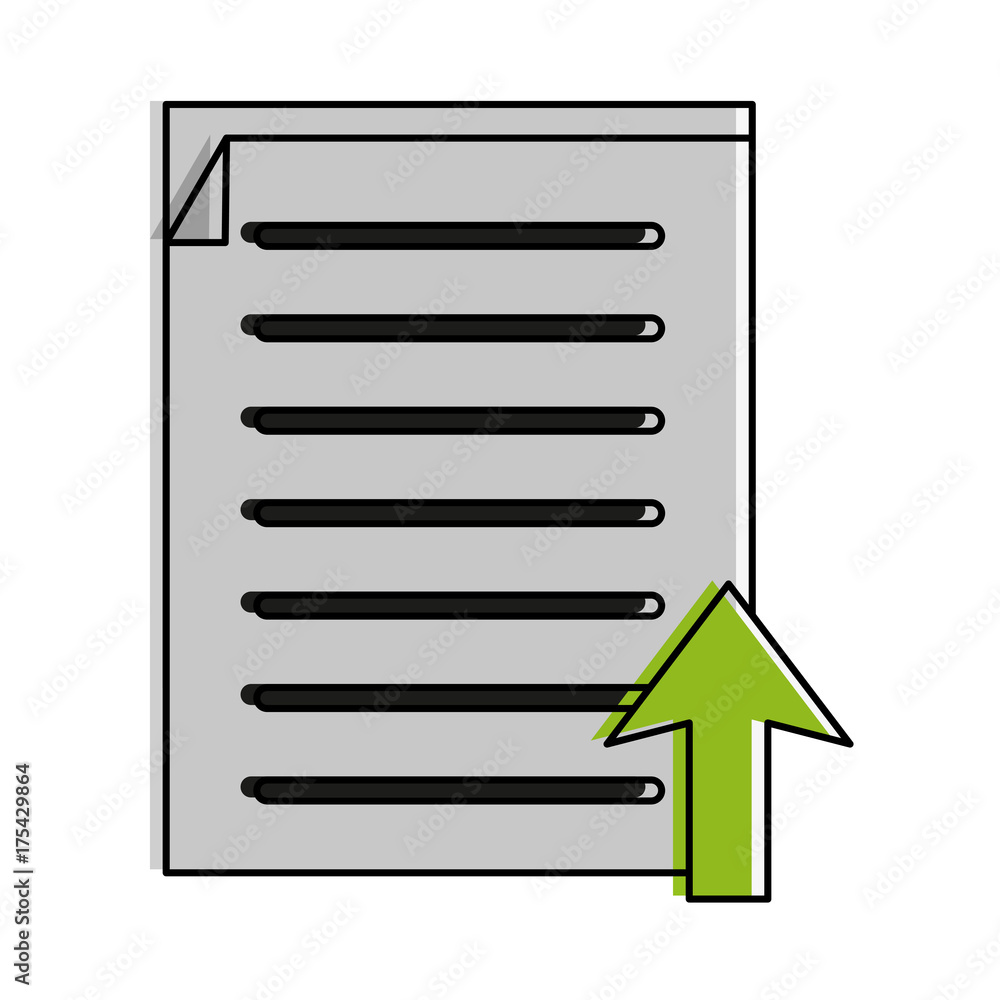 Poster document upload icon image vector illustration design