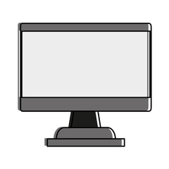 computer blank screen icon image vector illustration design