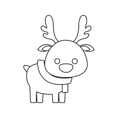 christmas deer icon