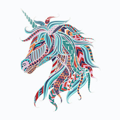 Obraz na płótnie Canvas colorful unicorn