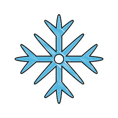 Snowflake winter symbol icon vector illustration graphic design