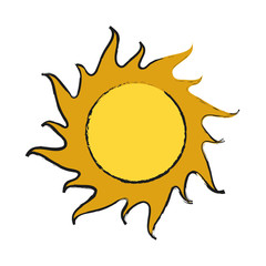 Sun isolated symbol icon vector illustration graphic design
