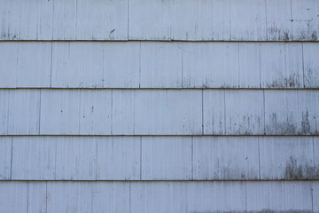 Old blue house shingles