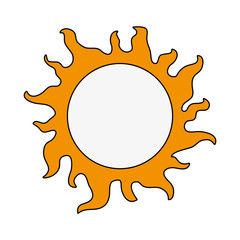 Sun isolated symbol icon vector illustration graphic design