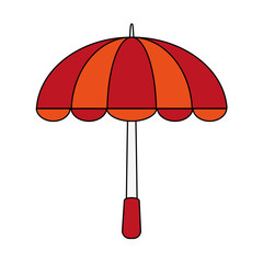 Obraz premium Umbrella weather symbol icon vector illustration graphic design