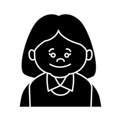 Cute grandmother cartoon icon vector illustration graphic design