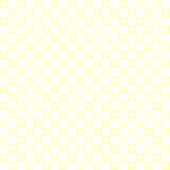 Yellow checkered pattern with hearts. Seamless vector background