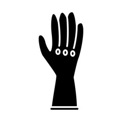 Cleaning glove isolated icon vector illustration graphic design