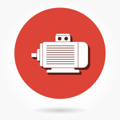 Electric motor - vector icon.
