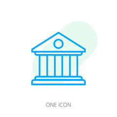 Bank icon, Court building icon