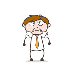 Aggressive Office Worker Vector
