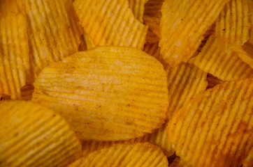 Background of the potato chips