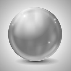 Silver glass ball