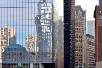 Office Buildings Reflecting, New York City