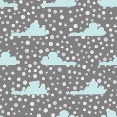 Obraz premium seamless pattern with clouds