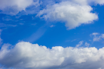 blue sky with clouds