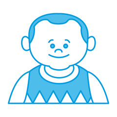 Cute grandfather cartoon icon vector illustration graphic design