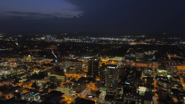 Aerial Alabama Birmingham July 2017 Night 4K Inspire 2