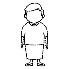 Cute grandmother cartoon icon vector illustration graphic design