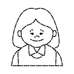 Cute grandmother cartoon icon vector illustration graphic design