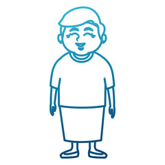 Cute grandmother cartoon icon vector illustration graphic design