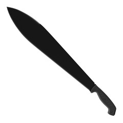 3D rendering of machete, isolated on white background