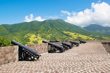 The fort at Brimstone Hill, Basseterre, St. Kitts, Caribbean