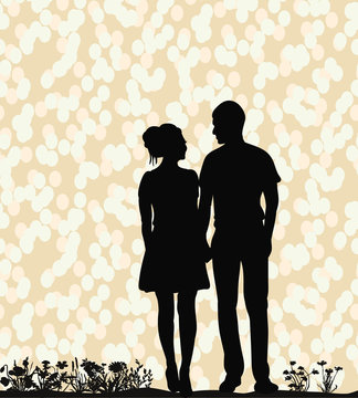  Silhouette Guy And Girl