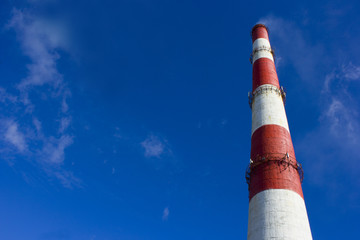 factory chimney against the sky