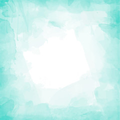 Turquoise watercolor background vector  © Wiktoria Matynia