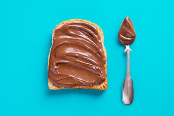 Toast with chocolate butter
