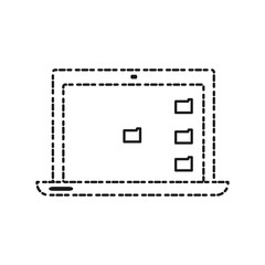 Fototapeta premium laptop computer icon