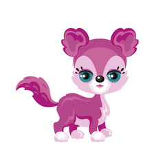 Children's colorful image of lovely fantastic animal in cartoon style. Vector illustration