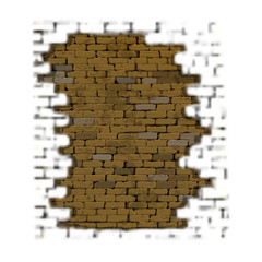 brick background with blurred foreground