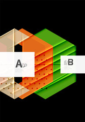 Triangles and geometric shapes abstract background