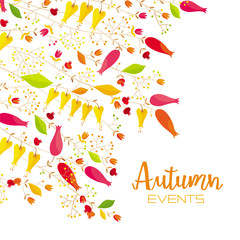 Autumn floral background