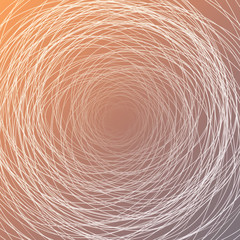 Abstract Colorful Concentric Circles Pattern on Blurred Background, Vector Design