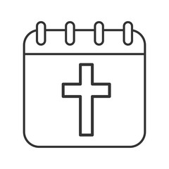 Easter Day linear icon