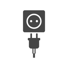 Electric plug sign icon, Power energy symbol 