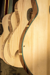 Newly Made Guitars Drying in Sun