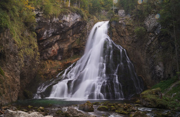 Waterfall in Alps