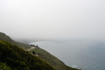 Beautiful seascape along the Pacific coast, California, USA