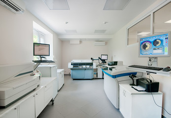 Medical equipment and apparatus for biochemistry in a modern laboratory