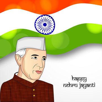 Illustration of background for Jawaharlal Nehru Jayanti