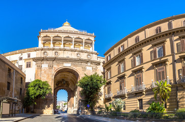 The gate of Porto Nuovo in Palermo