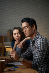 Paying with credit card