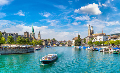 Historical part of Zurich, Switzerland