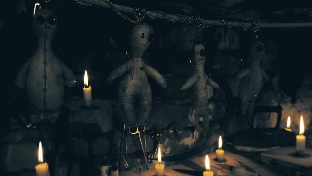 area ritual with the voodoo doll