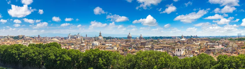 Foto auf Acrylglas Panoramische Luftaufnahme von Rom © Sergii Figurnyi